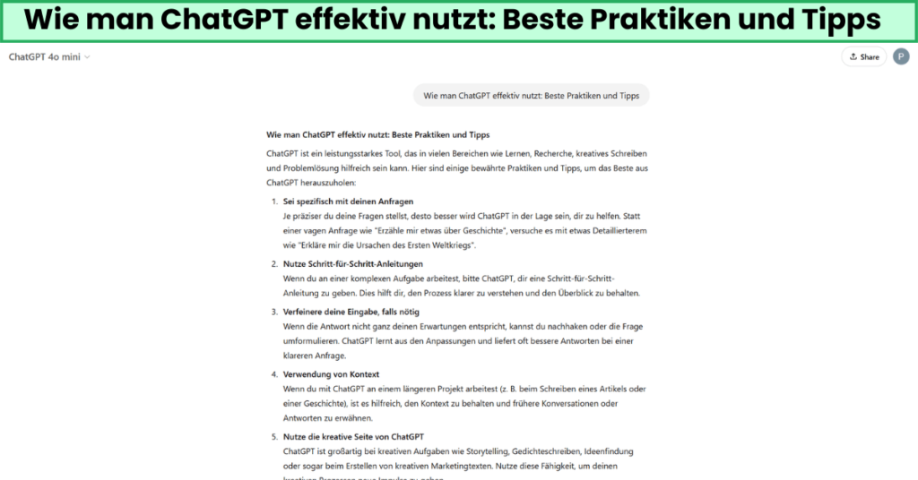 Wie man ChatGPT effektiv nutzt: Beste Praktiken und Tipps