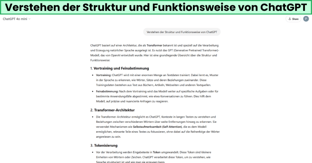 Verstehen der Struktur und Funktionsweise von ChatGPT