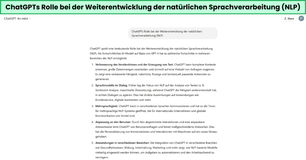 ChatGPTs Rolle bei der Weiterentwicklung der natürlichen Sprachverarbeitung (NLP)