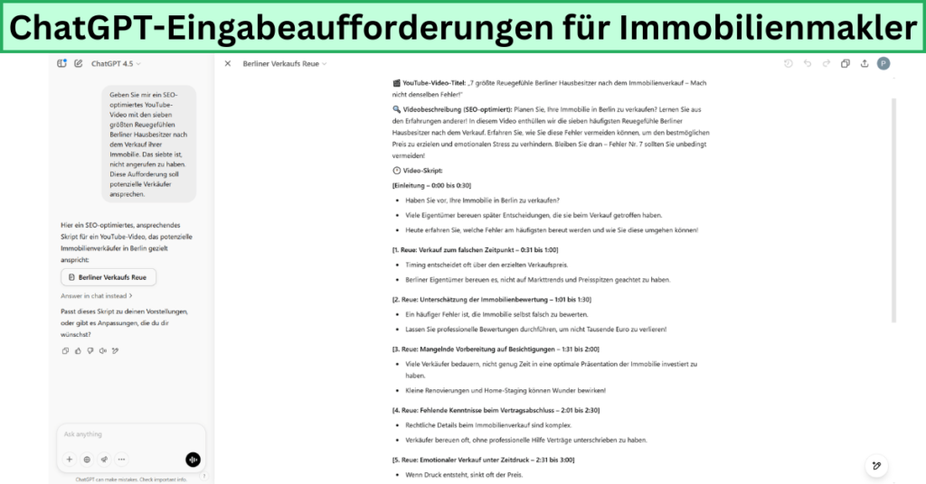 ChatGPT-Eingabeaufforderungen für Immobilienmakler