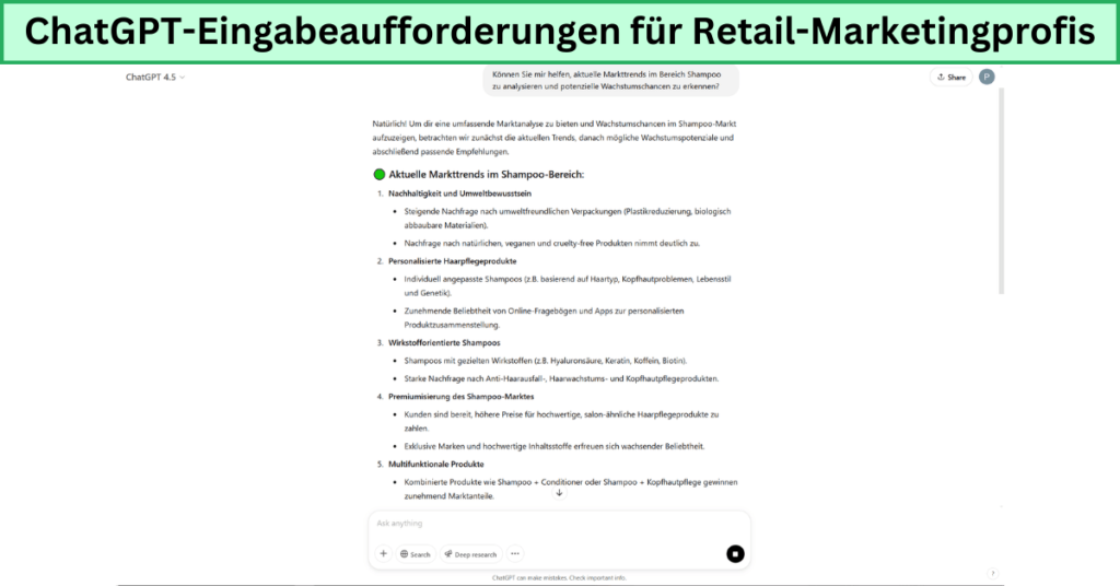 Top ChatGPT-Eingabeaufforderungen für Retail-Marketingprofis