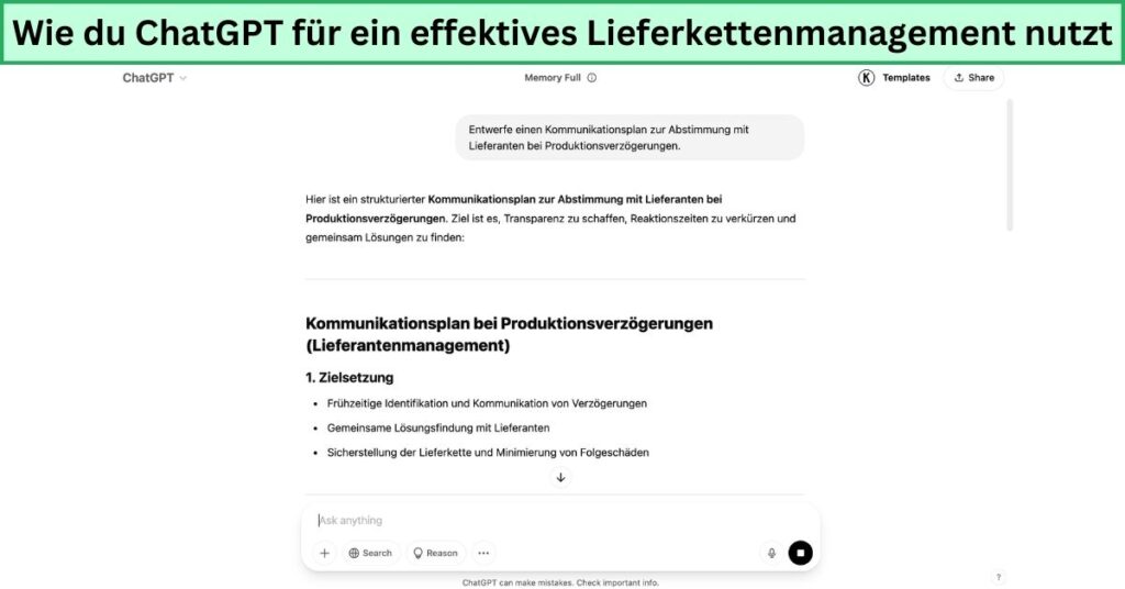 Wie du ChatGPT für ein effektives Lieferkettenmanagement nutzt