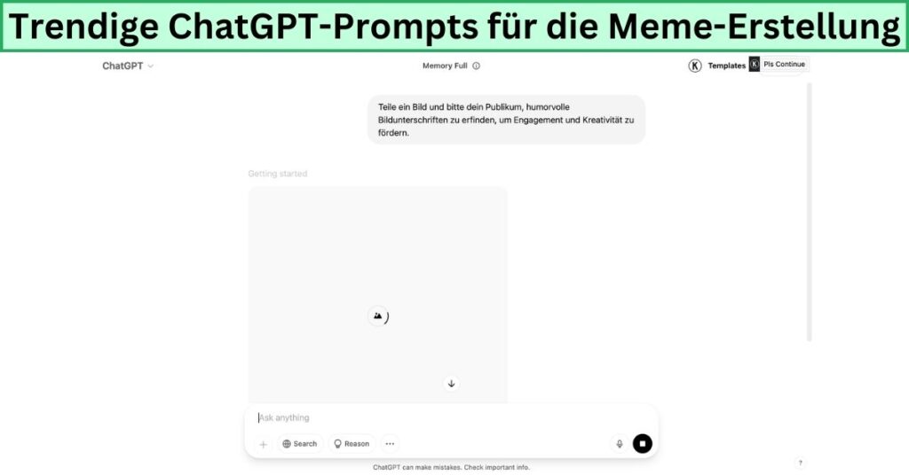 Trendige ChatGPT-Prompts für die Meme-Erstellung